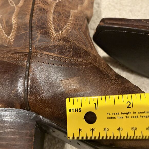 New Shyanne Tess TALL Western Boots Brown Womens SIZE 8 SNIP TOE Country Cowboy - Picture 6 of 14